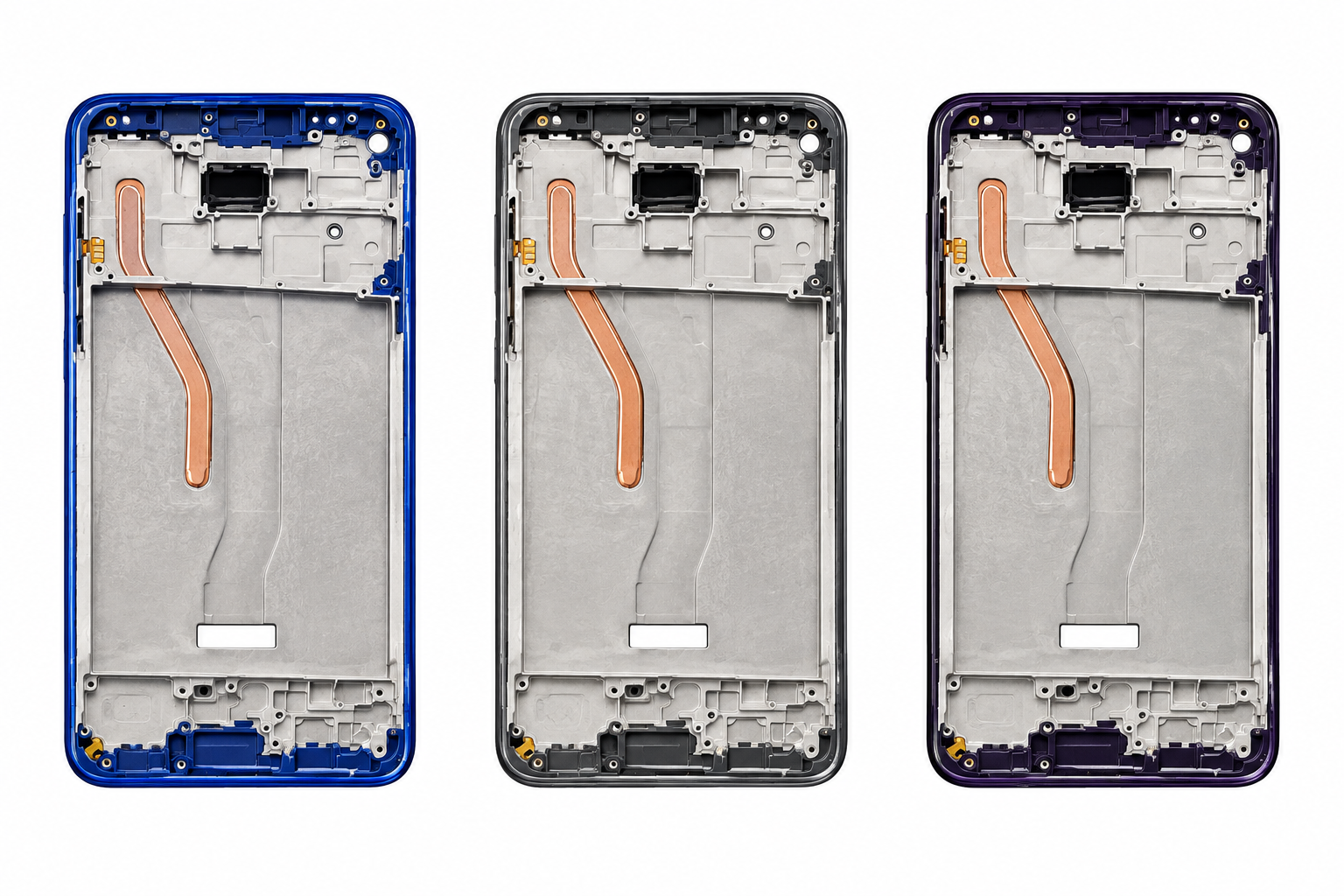 Compatible Replacement for Redmi Note 8 Pro 4G Middle Flex – Black, Blue & Grey